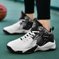 thumbnail image 3 of Bolognifi Men's High Top Basketball Sports Shoes Fashionable Anti Slip Basketball Boots, 3 of 8
