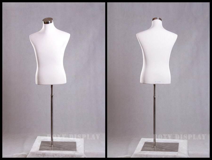 Male Shirt Hard Foam Dress Form with arms and head #JF-33M01ARM-BB+BS-04 