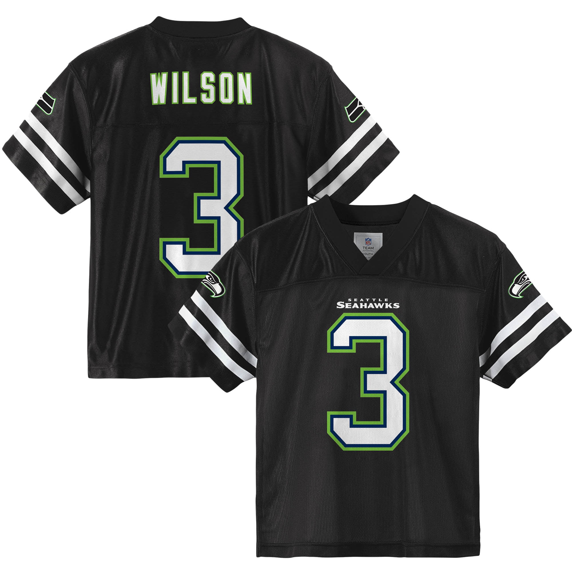 Youth Russell Wilson Black Seattle Seahawks Player Jersey - Walmart.com