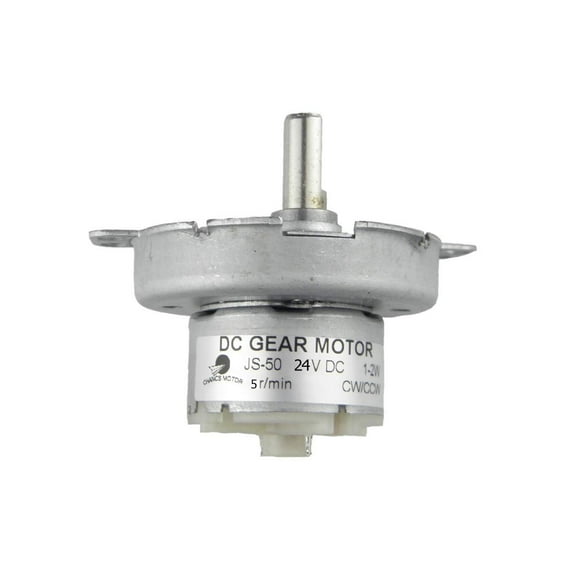 CHANCS JS-50 DC Gear Motor Synchronous Motor D-Shaft 24V 5RPM for Car Moving Head Fan Motor