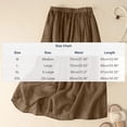 thumbnail image 2 of Paiwinds Women's High Waist Fold Elastic A-Line Midi Skirt Solid Color Flowy Loose Fit Casual Skirt for Work and Daily Wear, 2 of 9