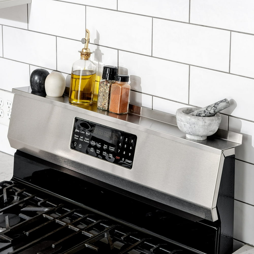 StoveShelf Shelf for Kitchen Stove Organization, Stainless