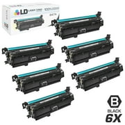 Remanufactured Replacement for CE260A (HP 647A) Black Laser Toner Cartridge (6 Pack) for the HP Color LaserJet Enterprise CP4525xh, CP4025n, CP4525n, CP4025dn, CP4525dn s