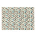 thumbnail image 1 of East Cutting Board, Japanese Nature Traditional Kimono Pattern Birds on Branches, Decorative Tempered Glass Cutting and Serving Board, Large Size, Salmon Pale Green Blue, by Ambesonne, 1 of 1