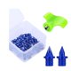 thumbnail image 1 of 50x Clavos para zapatas de pista Clavos de pista fáciles de instalar Clavos de repuesto resistentes con llave para correr distancias cortas al aire Azul, 1 of 8