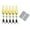 Gold, variant on 5 Pack Realistic Fly Fishing Lures Soft PVC Swimbait Kit Freshwater Saltwater Trout Panfish Fishing Tackle