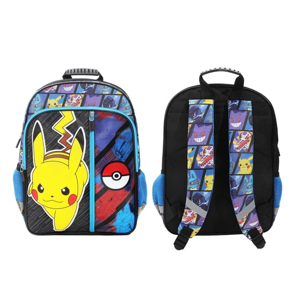 Mochila Bioworld Pokémon Pikachu y Pokébola 41 cm para niños