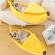 thumbnail image 2 of Cute Banana Cat Bed House Tamaño Extra Grande, Cama Suave navideña para Acurrucarse para Gatos, Preciosos Suministros para Mascotas para Gatos, Gatitos, Conejos, Perros pequeños, Amarillo, 2 of 6