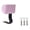 Pink, variant on Electric Bicycle Backrest Cushion Rack Metal Support Universal Size for E Bike Rear Passenger Seat