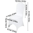 VEVORbrand 50 PCS White Chair Covers Polyester Spandex Chair Cover