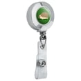 thumbnail image 2 of Hedgehog on Green Retractable Reel Chrome Badge ID Card Holder Clip, 2 of 3