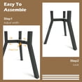 thumbnail image 2 of Soporte Ajustable para Cuencos para Perros TIDANT Negro de Metal, 2 of 6