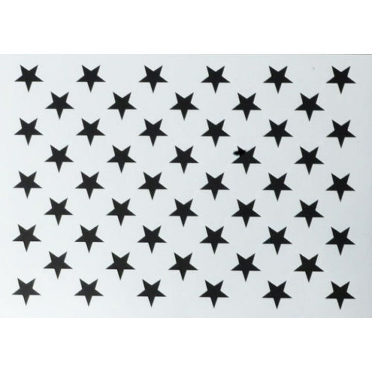 4 PACK Spray Airbrush Painting Stencils American Flag 50 US Stars