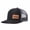 Black and gray, variant on YAYA Leather Patch Embroidered Color Block Trucker Hat Unisex Adjustable Cotton Breathable Fashion Cap for Travel Daily Wear