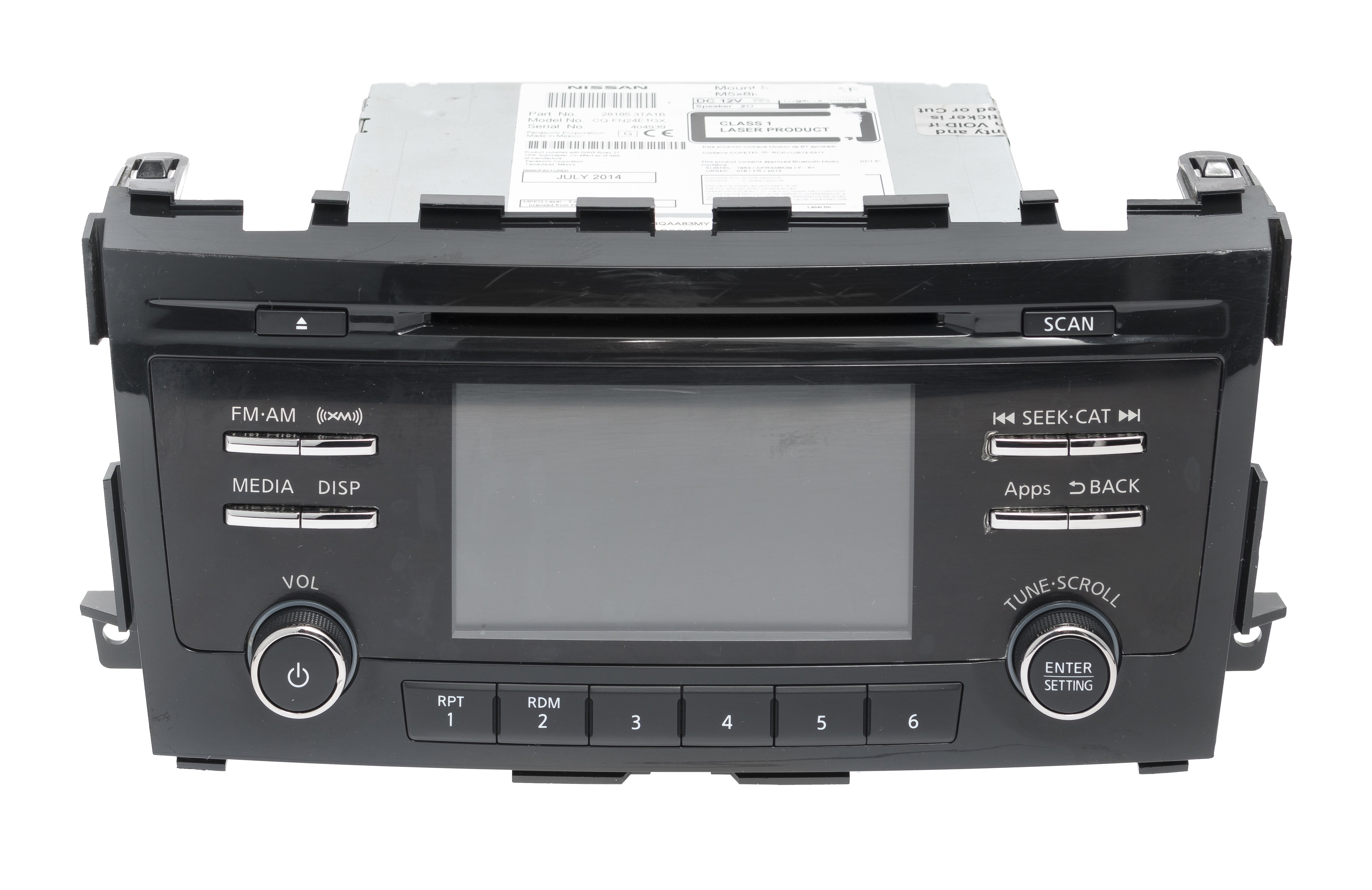 Restored 2013-15 Nissan Altima AM FM Radio CD Player MP3 Bluetooth XM Ready 281853TA1B (Refurbished)