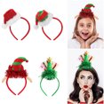 thumbnail image 2 of Frcolor 4 Uds diademas navideñas encantadoras y elegantes aros de pelo accesorios para el cabello niños adultos regalos de fiesta de Navidad, 2 of 8