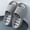 Light Gray, variant on Unisex Slippers EVA Shower Drain Hole Slip On Bath Slippers For Unisex Non Slip Soft Sole Indoor Pool Slides Footwear US :6.5