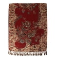 thumbnail image 4 of Bufanda de para proteger de cachemira de invierno para mujer clásica Mantón floral de pashmina suave y cálida Rojo 1 Hugo Jacquard Wrap bufanda, 4 of 9