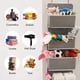 thumbnail image 3 of Organizador sobre la puerta con 4 bolsillos, organizador de almacenamiento colgante para despensa, bebé, cuarto de baño, armario, dormitorio (1 paquete, gris) MFZFUKR CJWUS-3617, 3 of 8