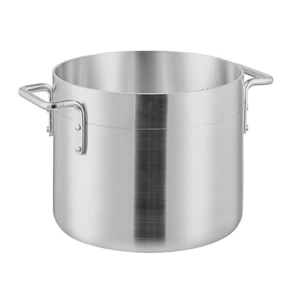 Soro Essentials- 8 qt. Medium Weight Aluminum Stock Pot- 4mm Thickness Cooking Stock Pot for Pasta Soup Stew Pot Simmering Pot for Soup Seafood Stock Home Restaurant and Catering