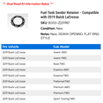 thumbnail image 2 of Fuel Tank Sender Retainer - Compatible with 2019 Buick LaCrosse, 2 of 2