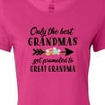 thumbnail image 4 of Inktastic Only the Best Grandmas Get Promoted to Great Grandma Women's T-Shirt, 4 of 5
