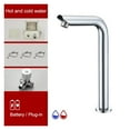 thumbnail image 2 of Sensor Basin Faucet Chrome Deck Mounted, Automatic Inflated Water Mixer Tap Tall Sink Faucets ELS8870 ,Versatile Features, 2 of 7