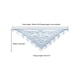 thumbnail image 3 of Chales y envolturas INSPIRE CHIC para vestidos de noche, bufandas triangulares de malla de encaje con flecos y borlas para mujeres en bodas y fiestas formales 74.8x28.3" Gris, 3 of 5
