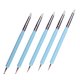 thumbnail image 2 of Inteprter 9 Uds herramientas Stylus 5 uds 2 vías DIY herramienta de indentación de arcilla cerámica de silicona y 4 Uds herramientas de bola Suministros de cerámica y alfarería azul, 2 of 6