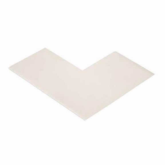 Mighty Line Floor Tape,White,3 inx6 in,L,PK100 ANGLE3W