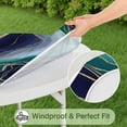 thumbnail image 5 of Blue Green Gold Marble Pattern Round Fitted Tablecloth with Elastic Edge,Dining Table Cover Waterproof,Outdoor Round Tablecloth for Camping,Dining,Indoor and Outdoor, 5 of 7