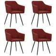 thumbnail image 3 of vidaXL Dining Chairs Upholstered Chair with Metal Legs for Living Room Fabric, 3 of 134