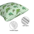 thumbnail image 4 of Throw Pillow Covers, cartoon chameleon cute lizard Soft Square Pillow Cases with Invisible Zipper for Couch Bed Sofa, Farmhouse Fall Home Decor 20"x20", 4 of 7