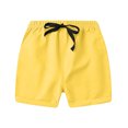 thumbnail image 5 of 3-Pack Girls' Casual Shorts Elastic Waist Cotton Play Short Pants with Cute Bow Detail Stretchy Comfortable Summer Lounge Activewear Multipack Toddler Bottoms, 5 of 8