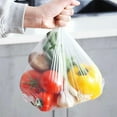 thumbnail image 3 of OausTect 12" X 16" Plastic Produce Bag Roll, Clear Food Storage Bags for Fruits Vegetable, 350 Bags/Roll, 8 Rolls, 3 of 9