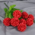 thumbnail image 5 of SHEIGUANNI High-Realistic Artificial Hydrangea Flowers for Home Decor - Fade-Resistant, Waterproof & Dry-Proof, Long-Lasting Indoor/Outdoor Plastic Floral Arrangement (15.75Inch)-Red, 5 of 7
