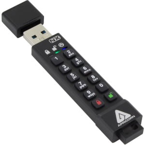 - Apricon Aegis Secure Key 3NX 256-Bit AES XTS 8GB USB 3.0 Flash Drive