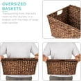 thumbnail image 2 of Best Choice Products Set of 2 XL Water Hyacinth Woven Tapered Storage Basket Chests w/ Attached Lid, Handle Hole, 2 of 7