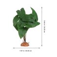 thumbnail image 5 of 1 pieza decorativa planta de simulación reptil caja adorno paisaje ornamento (verde), 5 of 5
