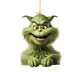 thumbnail image 1 of the Grinch Christmas Decor Horror Movie Theme Pendant,8cm Creative Xmas Flat Hanging Ornament Christmas Tree Pendants Craft Collection,Xmas Party Tree Decor,Birthday Gift For Boys Girls, 1 of 2