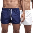 thumbnail image 4 of zeranth Men Shorts Super Soft Wear Resistant Polyester Summer Beach Shorts Swim Trunks for Male, 4 of 7