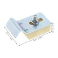 thumbnail image 2 of HEATSHAKING 10Pcs No Drilling Installation Galvanized Iron Under Mount Sink Clips Silver 6.00X3.00X1.60CM, 2 of 7