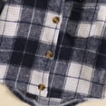 thumbnail image 5 of Kids Toddler Baby Boys Autumn Winter Shirt Jacket Plaid Cotton Long Sleeve Button Down Boys Coat Clothes Outwear for 6-12 Months, 5 of 7
