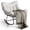 Black+Beige, variant on Oversized Papasan Egg Rocking Chair, Handwoven Rattan Outdoor Indoor Lounge Rocker with Sturdy Metal Frame for Balcony Backyard Porch Bedroom Patio - Grey