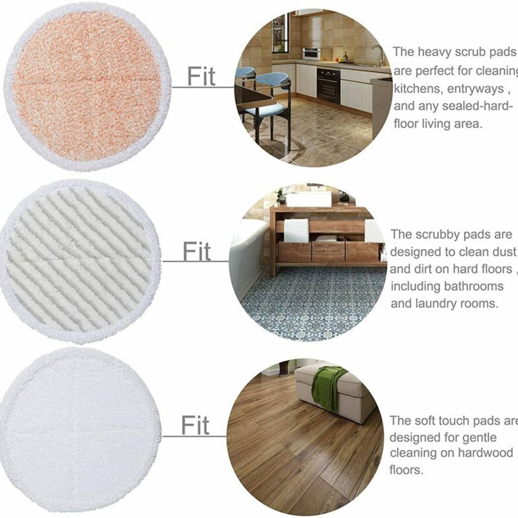 10x Microfiber Cleaning Pads For Bissell Spinwave 20522/2240N 2039A Mop Pads 