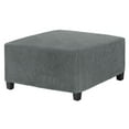 thumbnail image 1 of Funda de Ottomán Cuadrada Estirable Uxcell 31" x 31" x 15" Funda de Ottomán de Tela Protector para Muebles/Sala de Estar/Interior [Gris Oscuro], 1 of 7