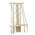 thumbnail image 2 of Macrame bohemio Tapiz Estante para colgar en Estantes flotantes Artesanía Cuerda tejida Estante de almacenamiento de Estante para Estilo D Baoblaze Estante de pared tapiz, 2 of 8