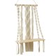 thumbnail image 2 of Tapiz de macramé bohemio, estante colgante de pared, estantes flotantes, cuerda tejida artesanal Estilo D, 2 of 9