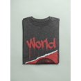 thumbnail image 3 of Abstract Red World Rave Style T-Shirt Men -Image by Shutterstock, Male 5X-Large, 3 of 4
