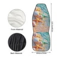 thumbnail image 6 of Binienty Beach Starfish Car Seat Cover Set Washable Breathable Automotive Vehicle Seat Cover 2pcs, Universal Auto Front Seats Protector Fits for Car,SUV Sedan,Truck Easy to Install, 6 of 8